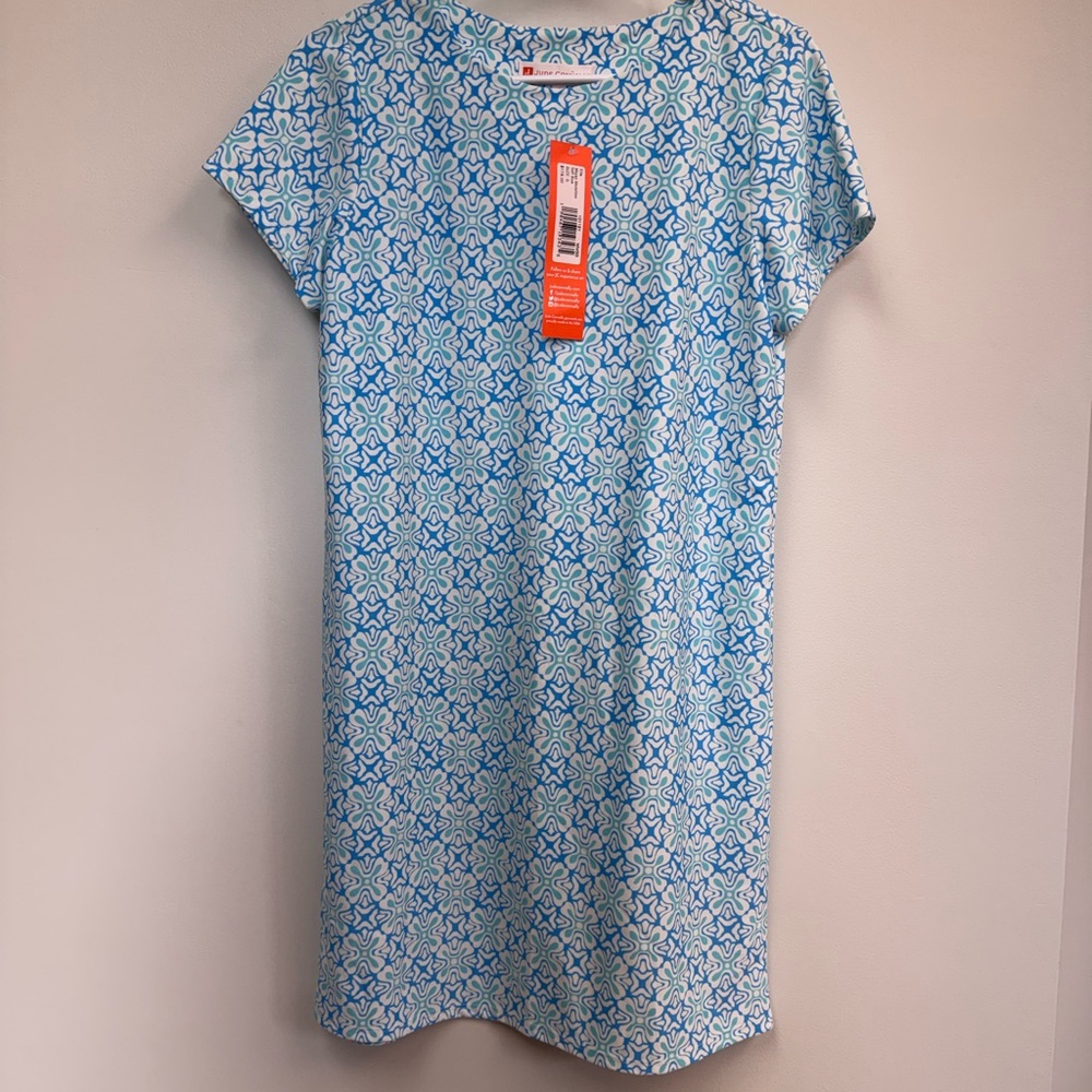 NWT Jude Connally Blue and White Floral Dress Small - Picture 7 of 8